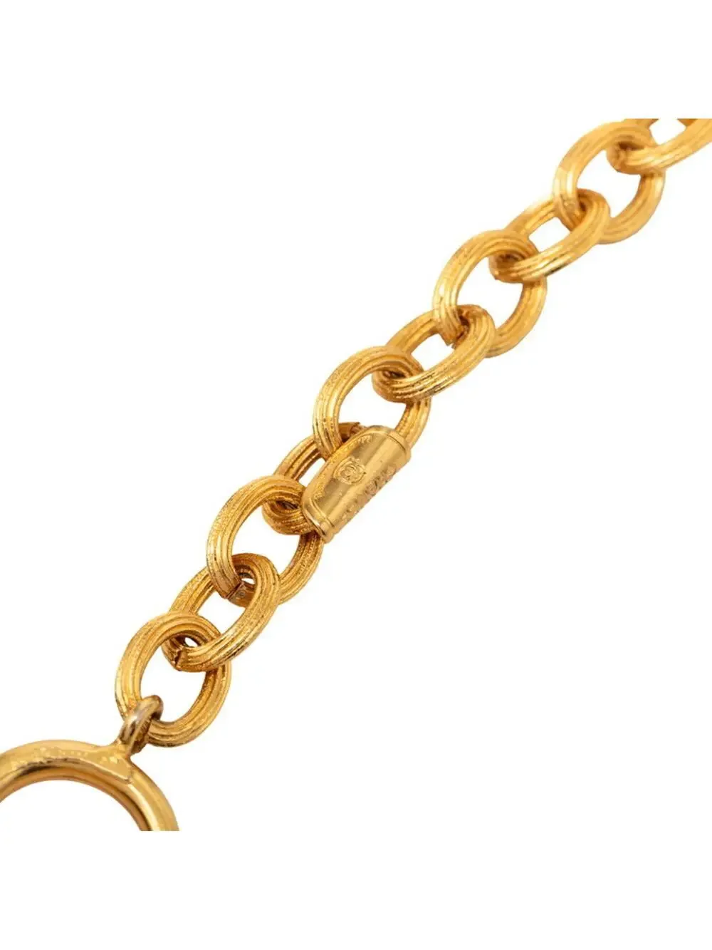Chanel Cc Logo Pendant Necklace Metal #275688C13B